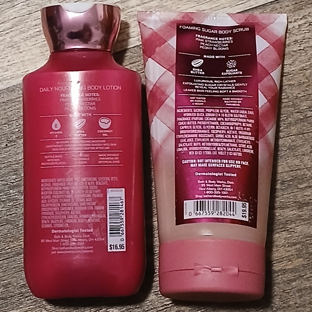 Bath & Body Works Gingham Gorgeous Lotion & Sugar Scrub - Picture 2 of 3